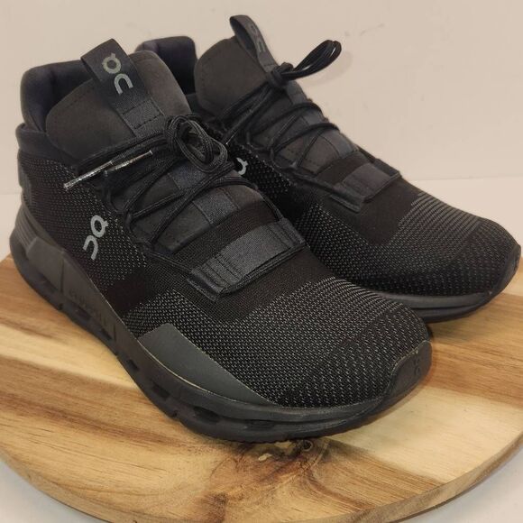 On Cloudnova Women's Sneakers All Black Size 10 - Picture 3 of 11